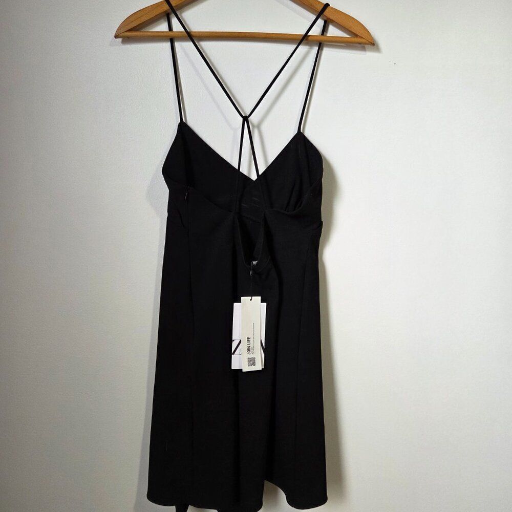 NWT ZARA LITTLE BLACK DRESS STRAPPY BACK SIZE M - Picture 4 of 16